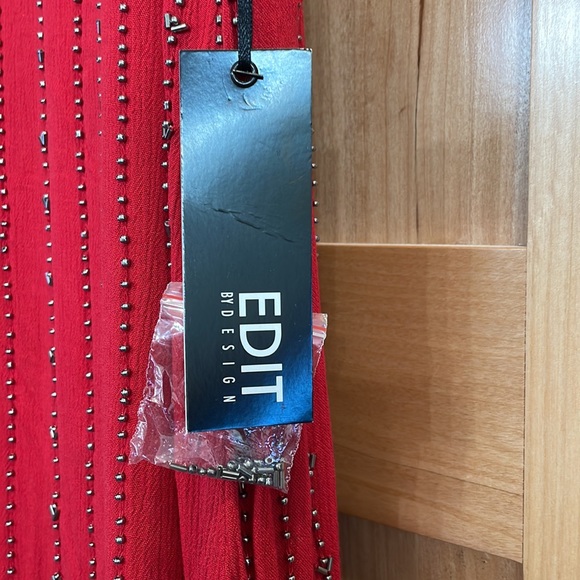 Beautiful Red Sequin Sleeveless Dress M - Picture 2 of 4